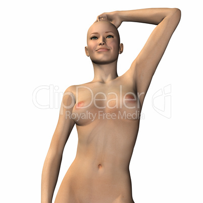 naked virtual woman in 3d