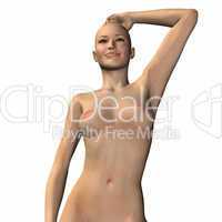 naked virtual woman in 3d