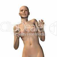 naked virtual woman in 3d