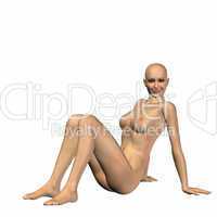 naked virtual woman in 3d