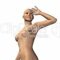 naked virtual woman in 3d