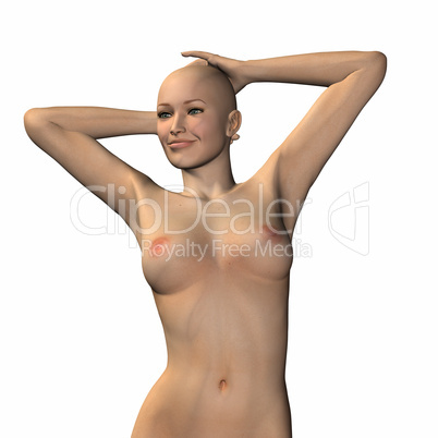 naked virtual woman in 3d