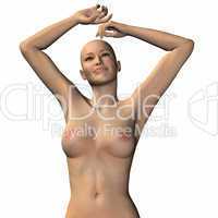 naked virtual woman in 3d