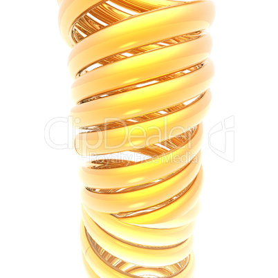 colorful abstract 3d spiral computer render