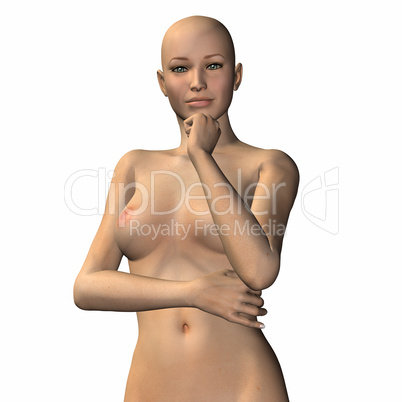 naked virtual woman in 3d