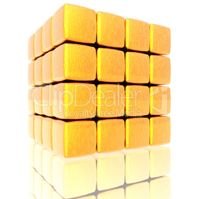 cube assembling from blocks