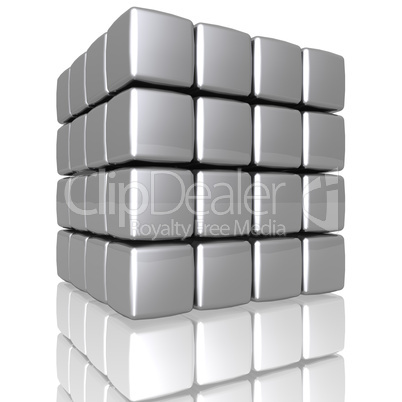 cube assembling from blocks