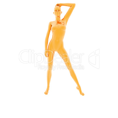 naked virtual woman in 3d