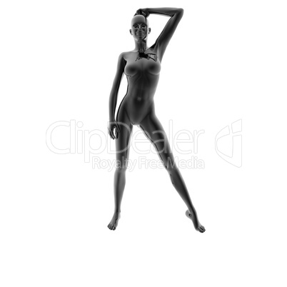 naked virtual woman in 3d