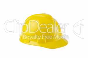 Yellow Construction Hard Hat with clipping path