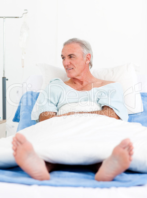 Portrait of a senior man at the hospital