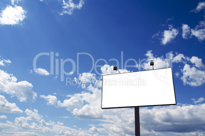 Blank billboard