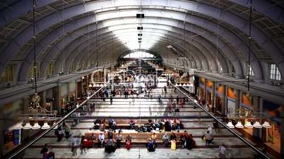 Railroad station in Stockholm.