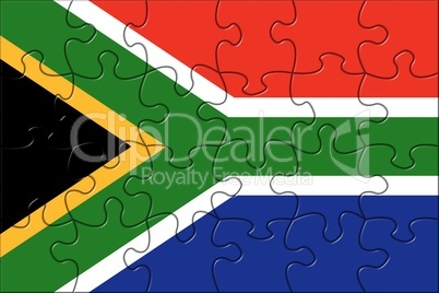 puzzle flagge südafrika