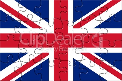 puzzle flagge united kingdom