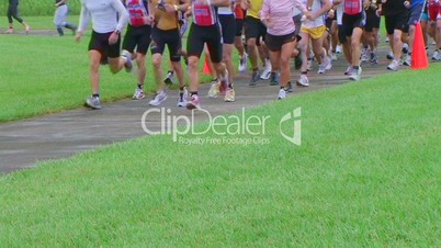Runners Starting Race