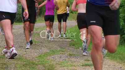 Runners Jogging In Race