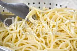 Spaghetti close up