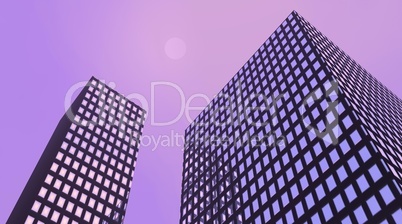 Violet buildings