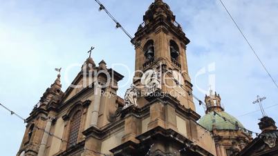 Sequence of Italian church, palermo, sicily, italy