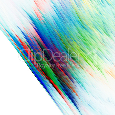 Abstract vibrant color background on a white