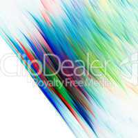 Abstract vibrant color background on a white
