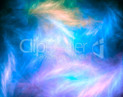 Blue shimmer abstract background