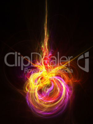 Explosion abstract illustration