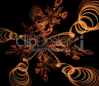 Festive ribbons fractal