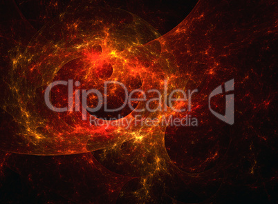 Fiery galaxy - fractal