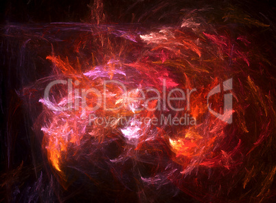 Fiery dynamic fractal