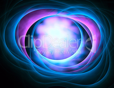Futuristic rounded abstract background