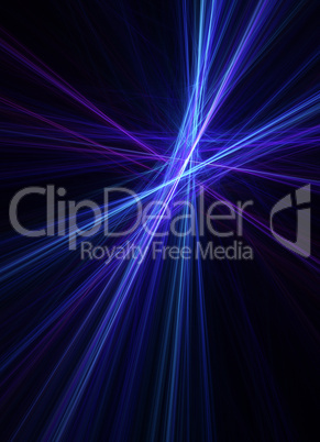 Laser beam crossing perspective