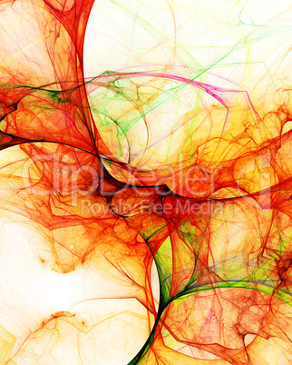 Red abstract fractal background