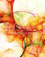 Red abstract fractal background