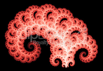 Red swirl fractal