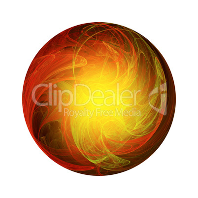 Warm abstract ball