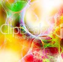 Warm curves abstract background