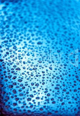 Waterdrops on a glass surface