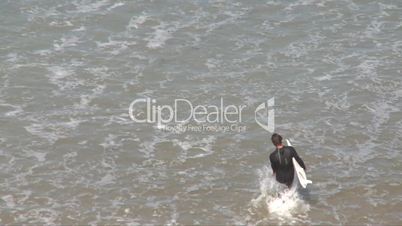 Surfer am Strand