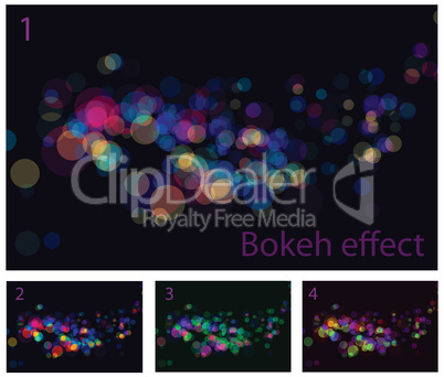 abstract lights bokeh effects