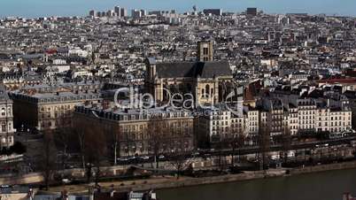 View on city from Notre Dame de Paris