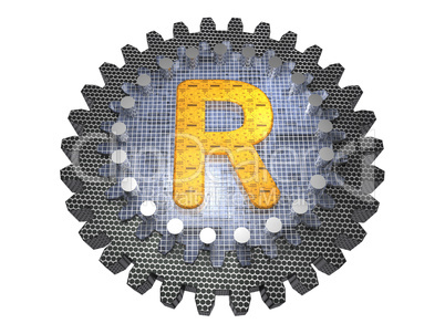 Gear - Letter R