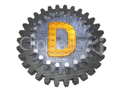 Gear - Letter D