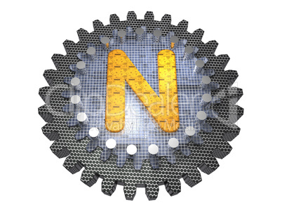 Gear - Letter N