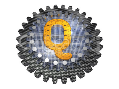 Gear - Letter Q