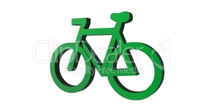 Green bicycle