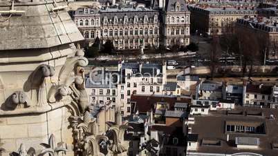 View on city from Notre Dame de Paris