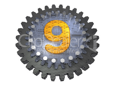 Alphabet - Gear-number-9