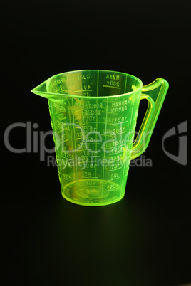 Plastic measured mug